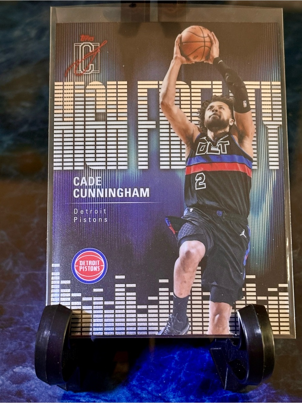 Cade Cunningham Basketball  Card Topps Signature Class High Fidelity Pistons